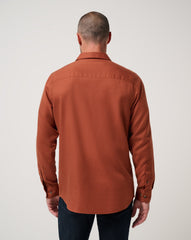 Cloud Flannel Button-Up