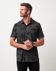 Knit Gravitation Button-Up