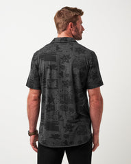 Knit Gravitation Button-Up