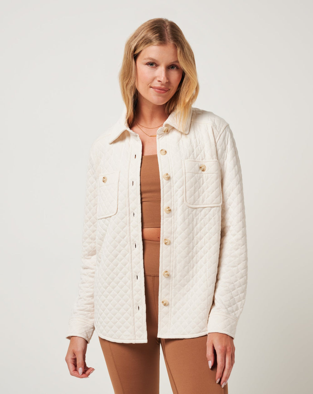 Diamond Quilted Shacket