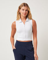 Moveknit Rib Zip Polo