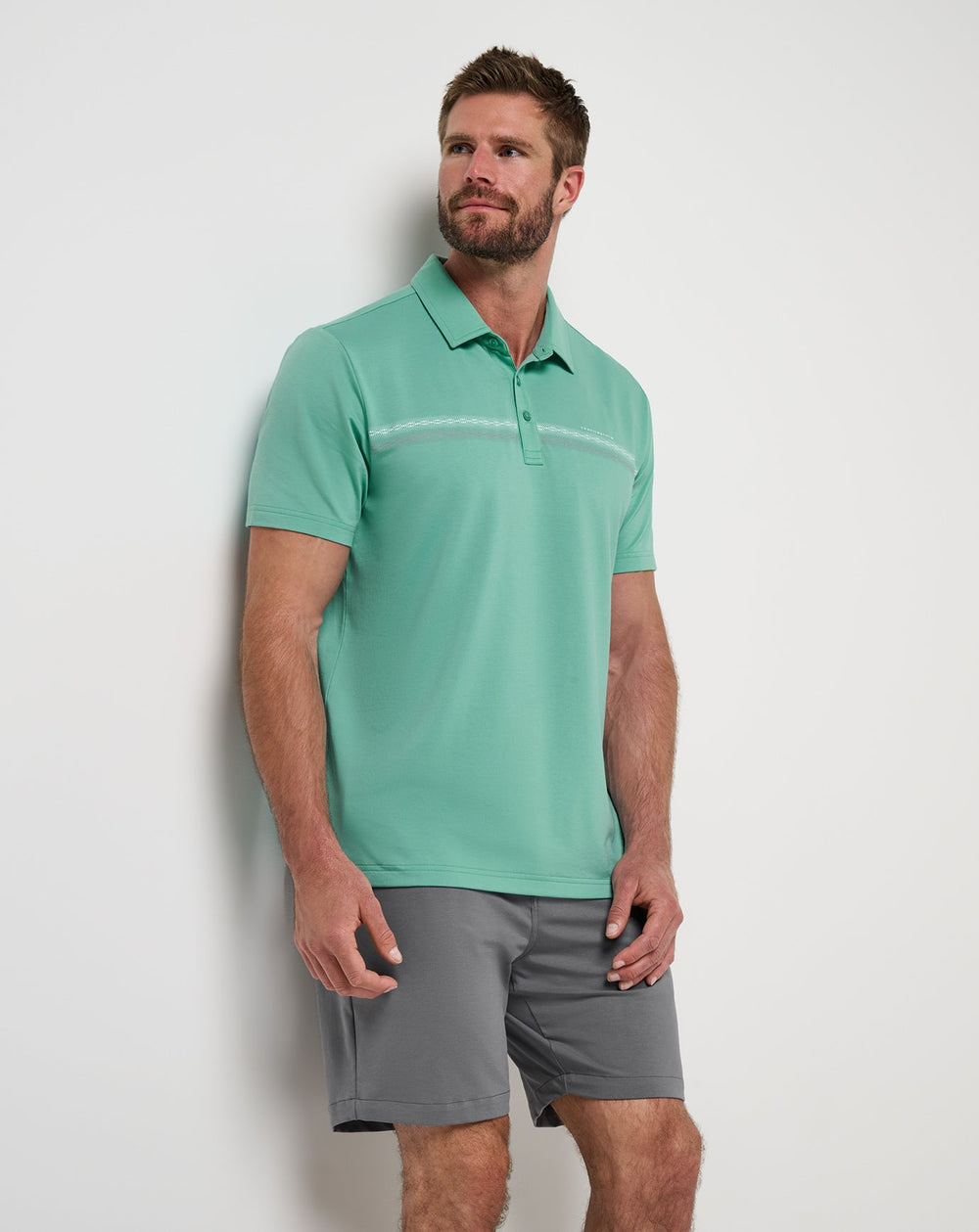 Featherweight Chest Stripe Polo