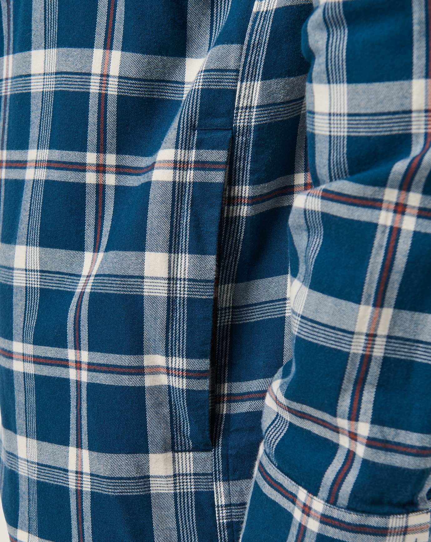 Cloud Flannel Hooded Button-Up