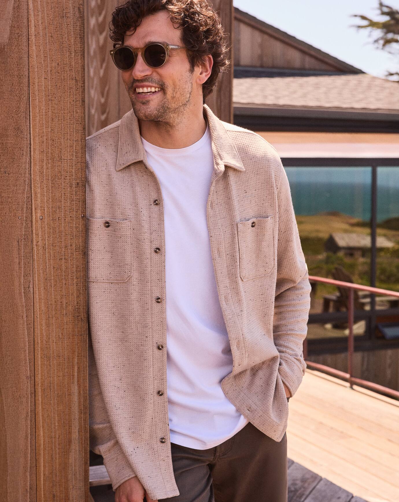 Cloud Waffle Shirt Jacket