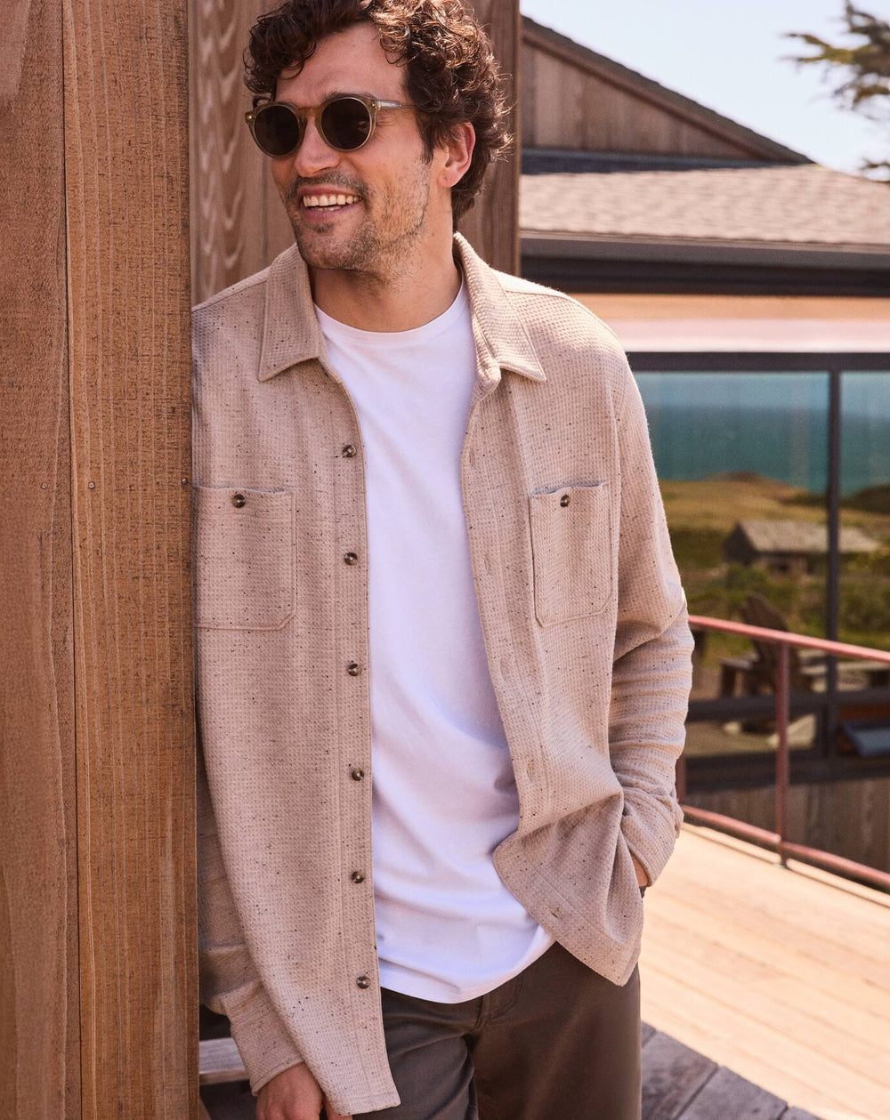 Cloud Waffle Shirt Jacket