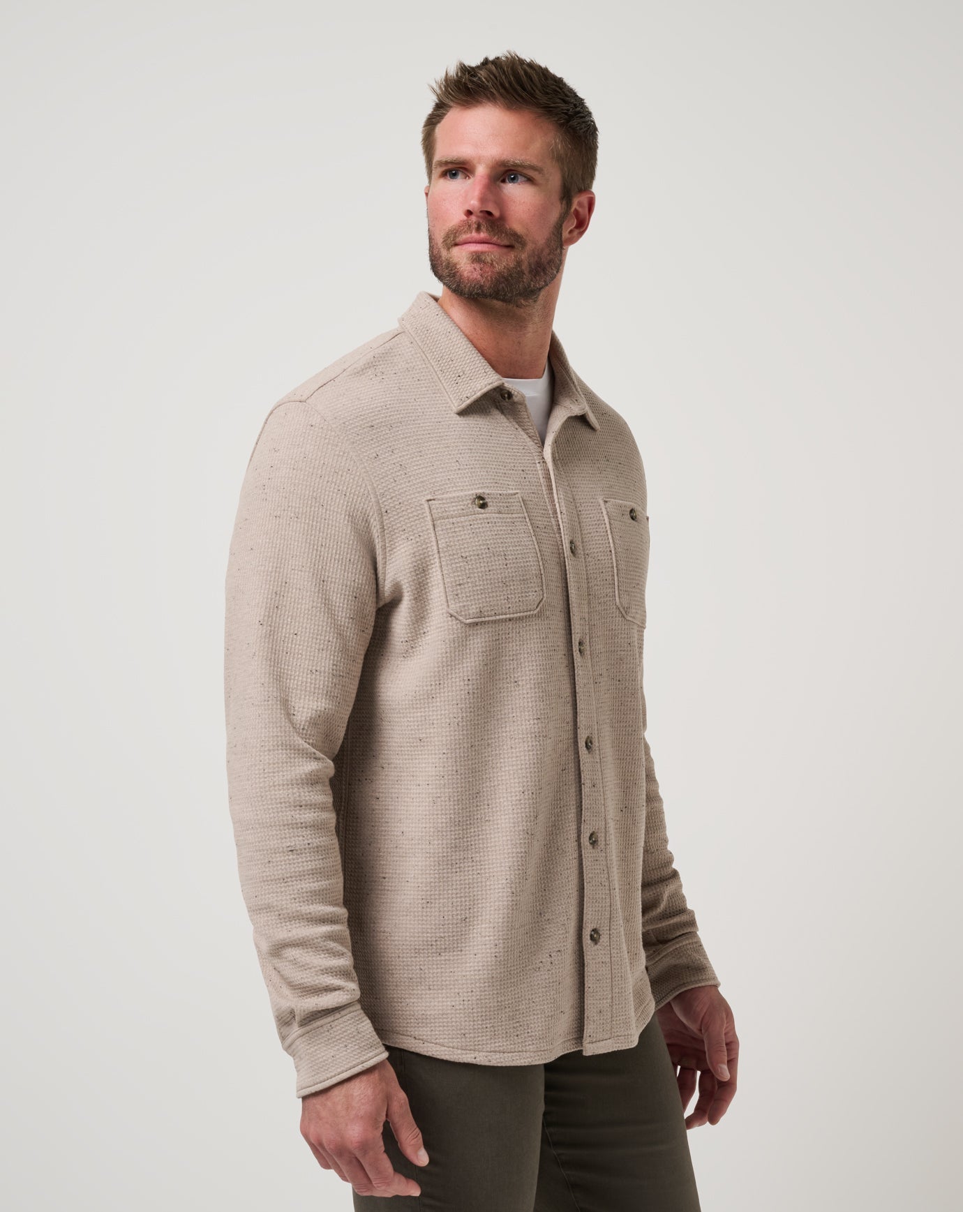 Cloud Waffle Shirt Jacket