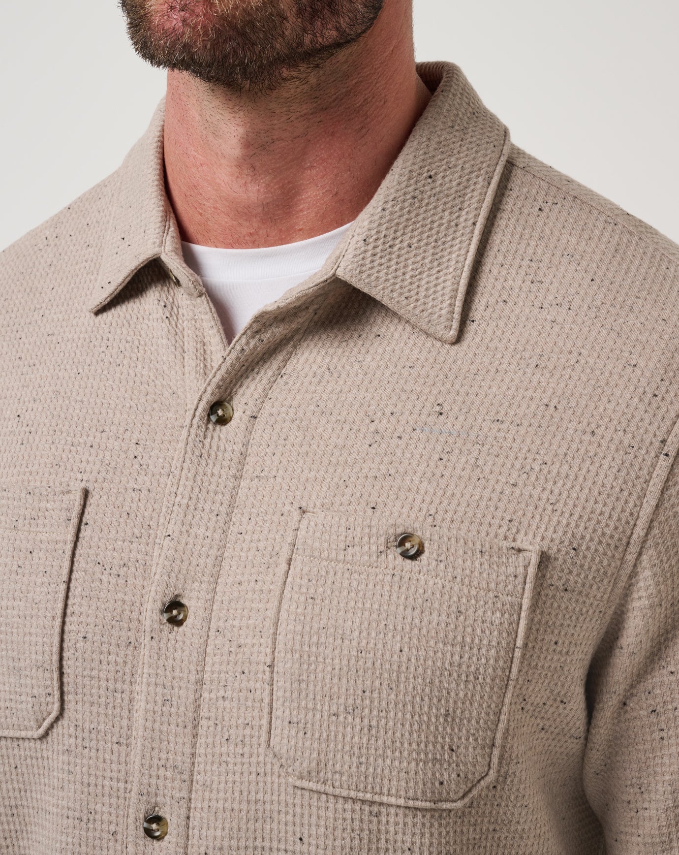 Cloud Waffle Shirt Jacket