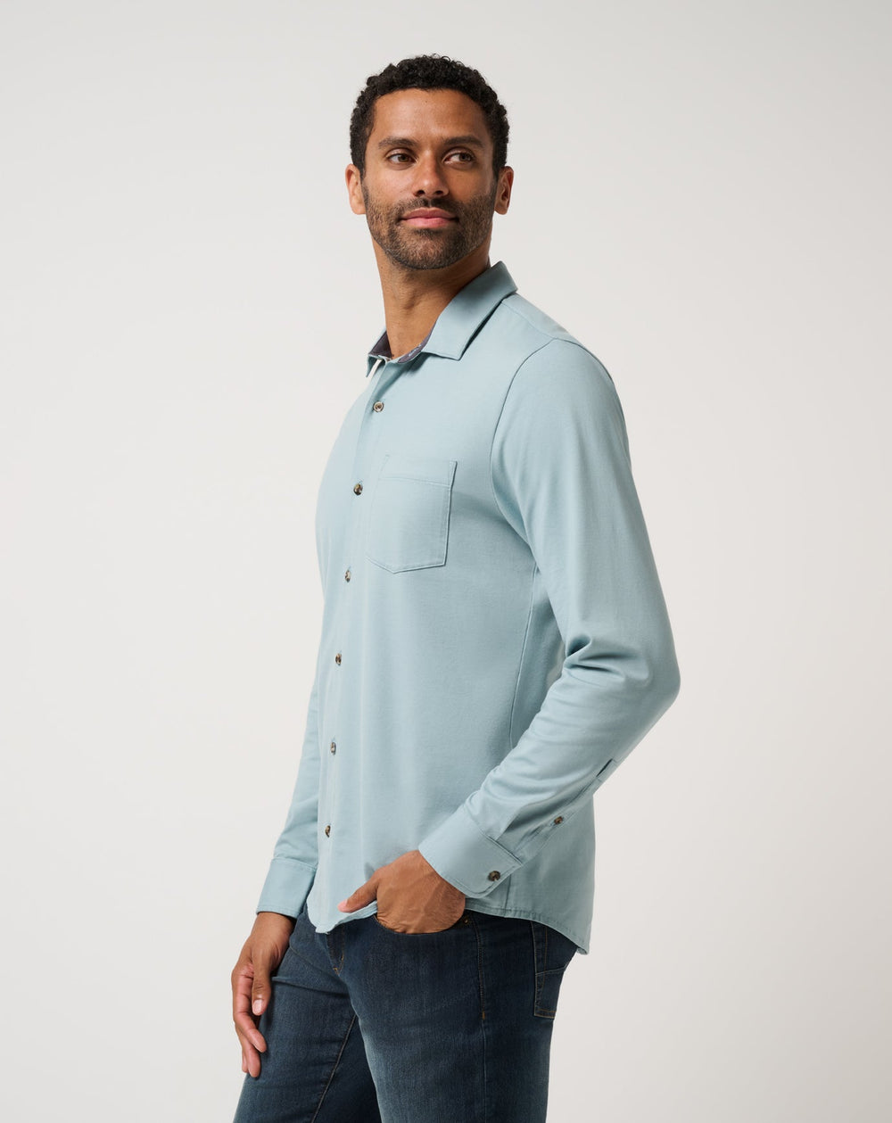 Comfortknit TM Social Club Button-Up