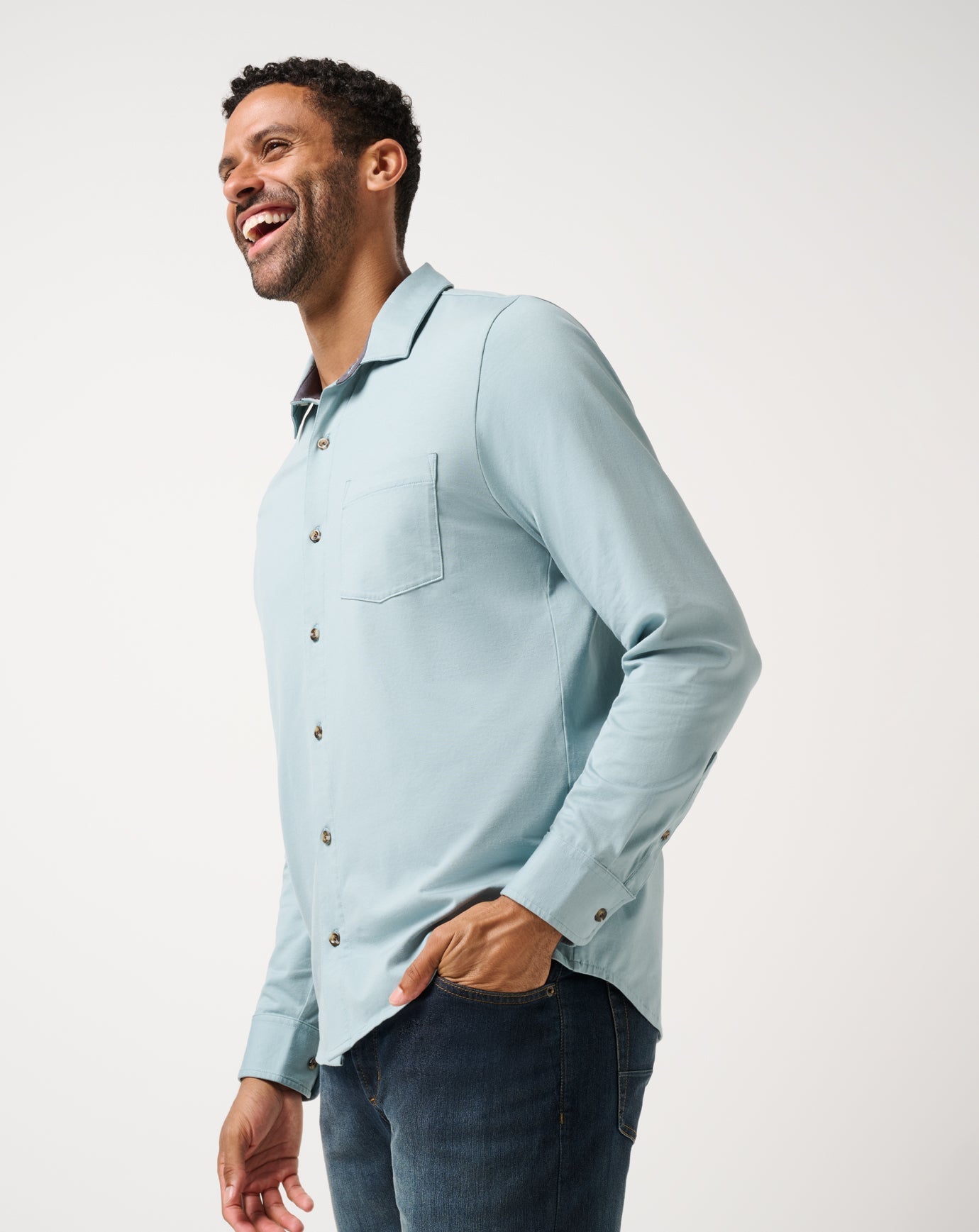 Comfortknit TM Social Club Button-Up