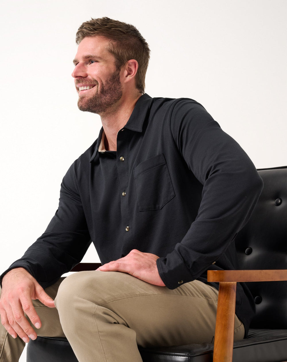 Comfortknit TM Social Club Button-Up