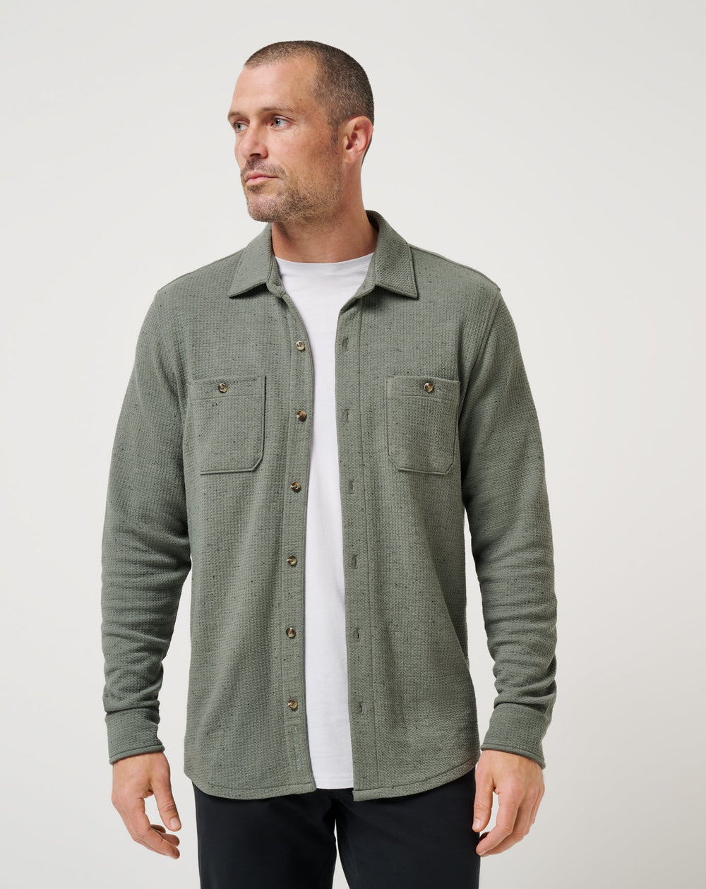 Cloud Waffle Shirt Jacket