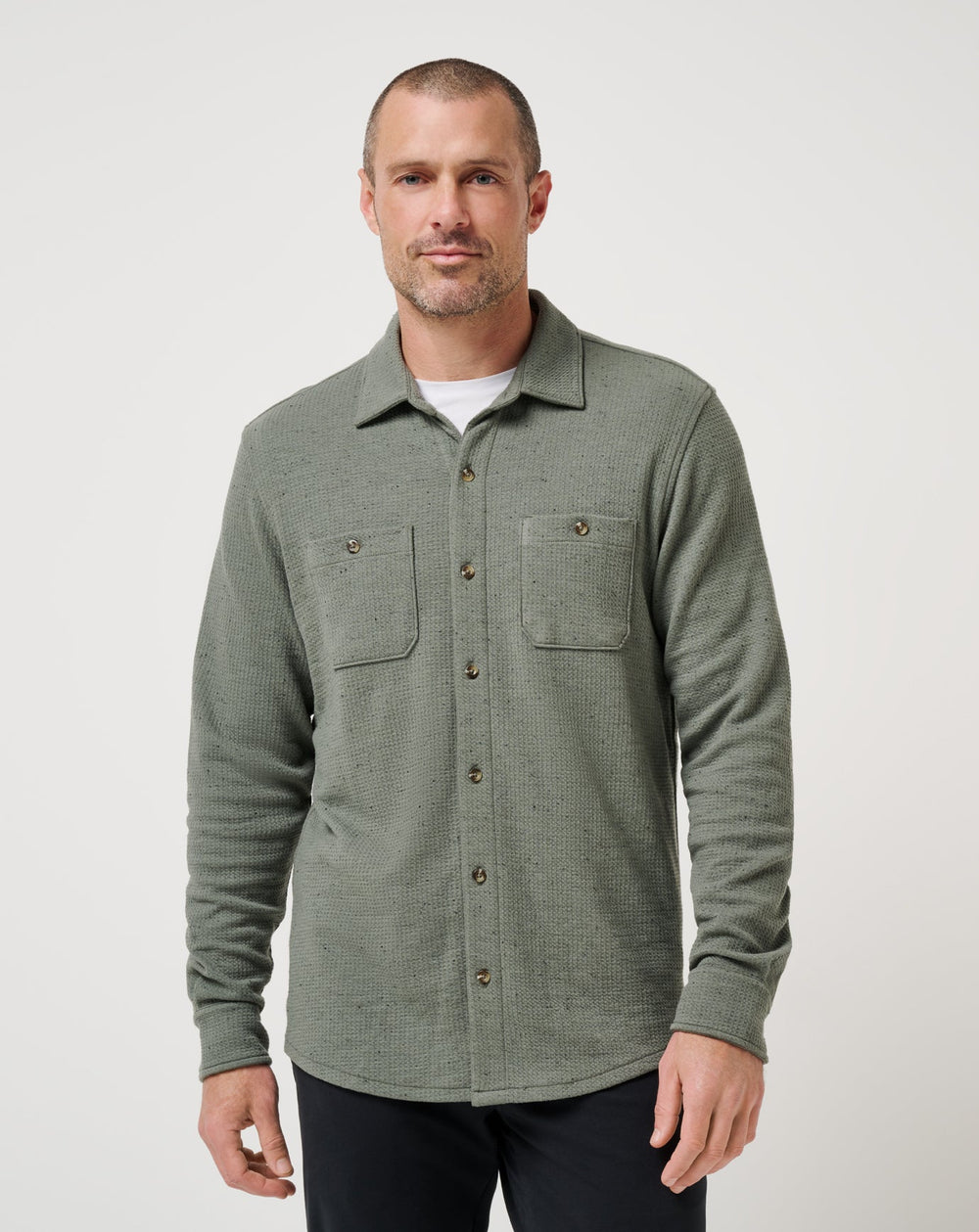 Cloud Waffle Shirt Jacket