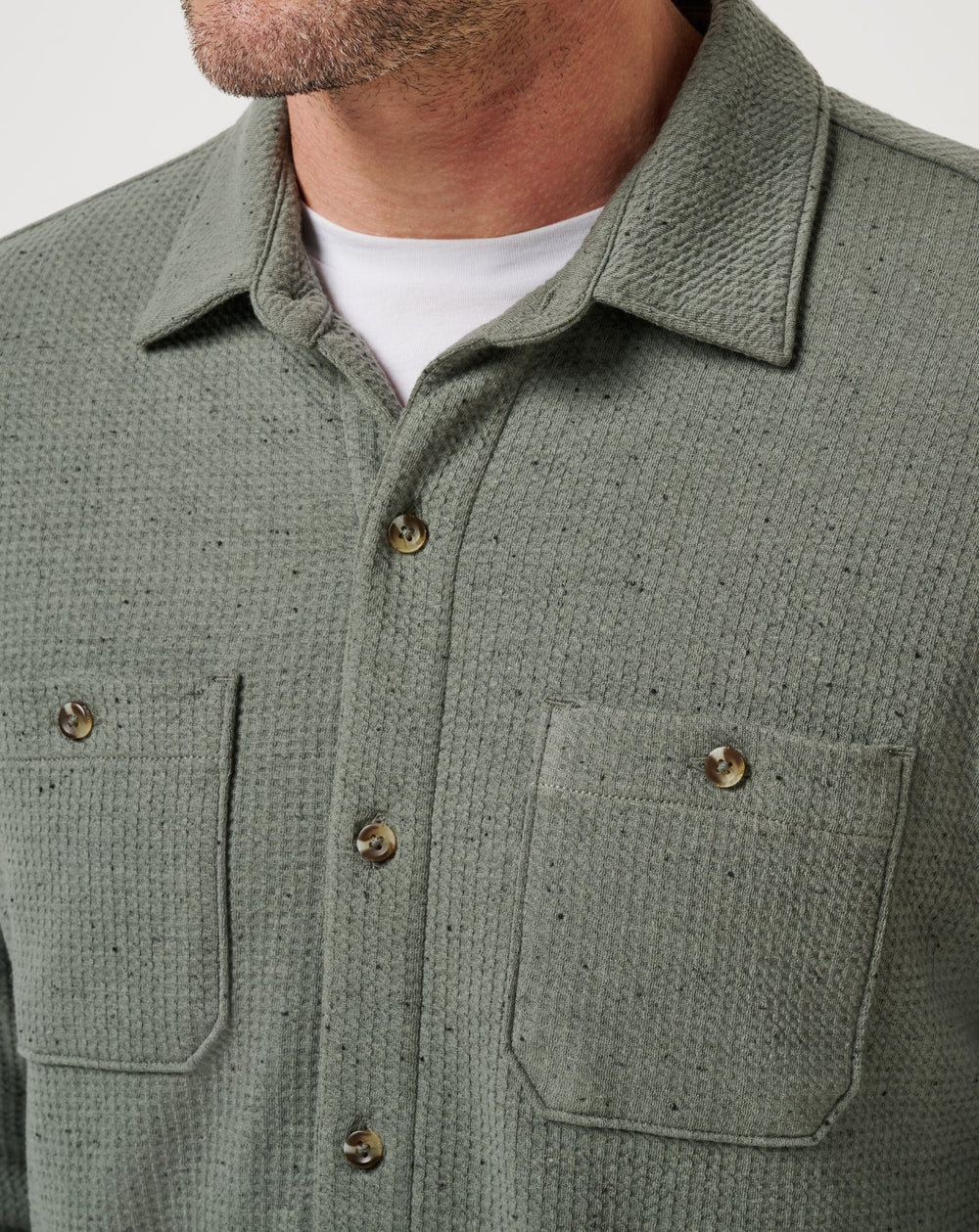 Cloud Waffle Shirt Jacket