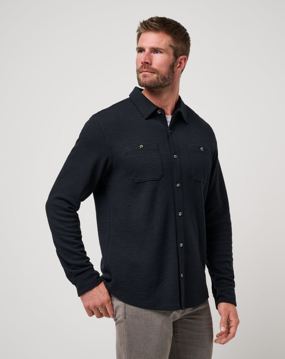 Cloud Waffle Shirt Jacket