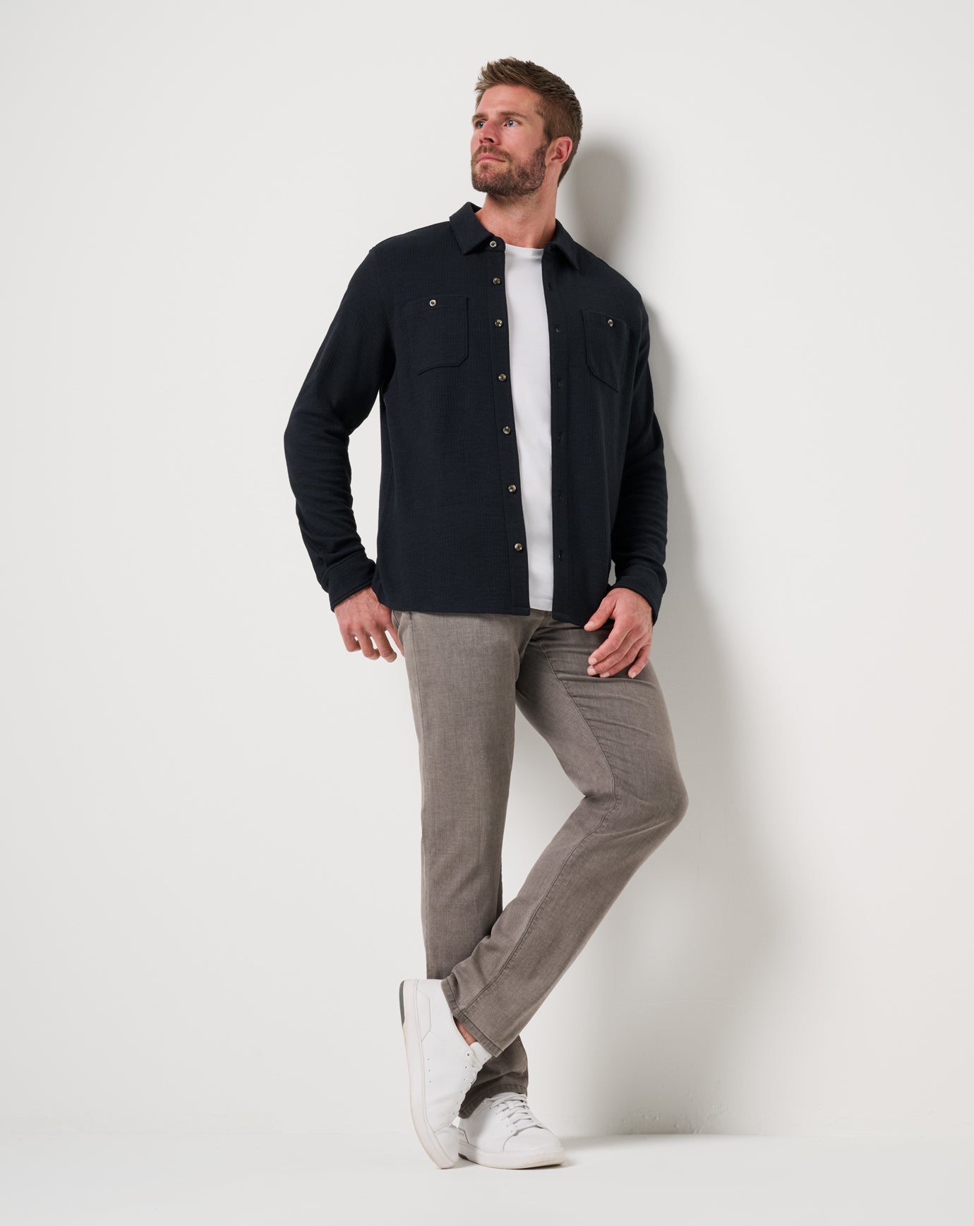 Cloud Waffle Shirt Jacket