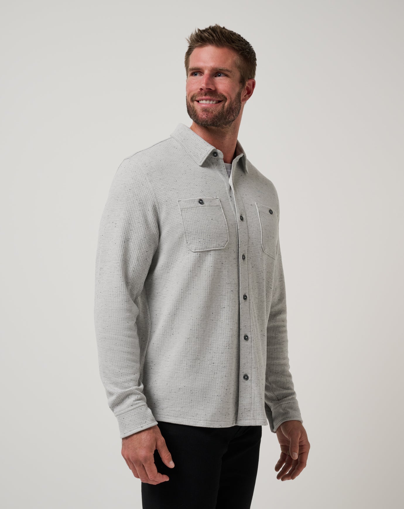 Cloud Waffle Shirt Jacket