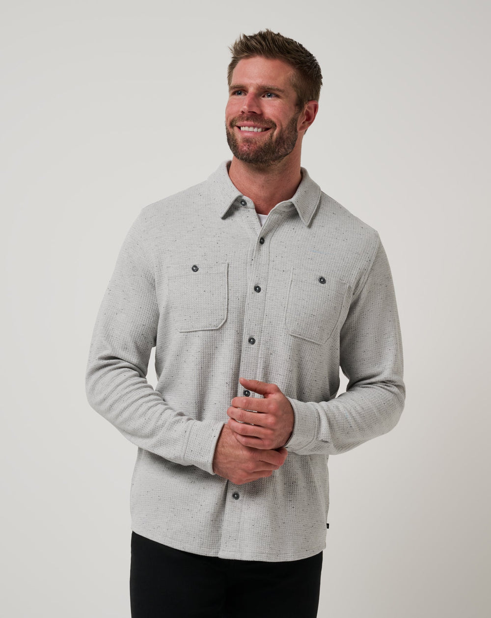 Cloud Waffle Shirt Jacket