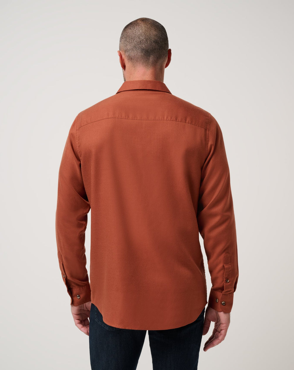 Cloud Flannel Button-Up