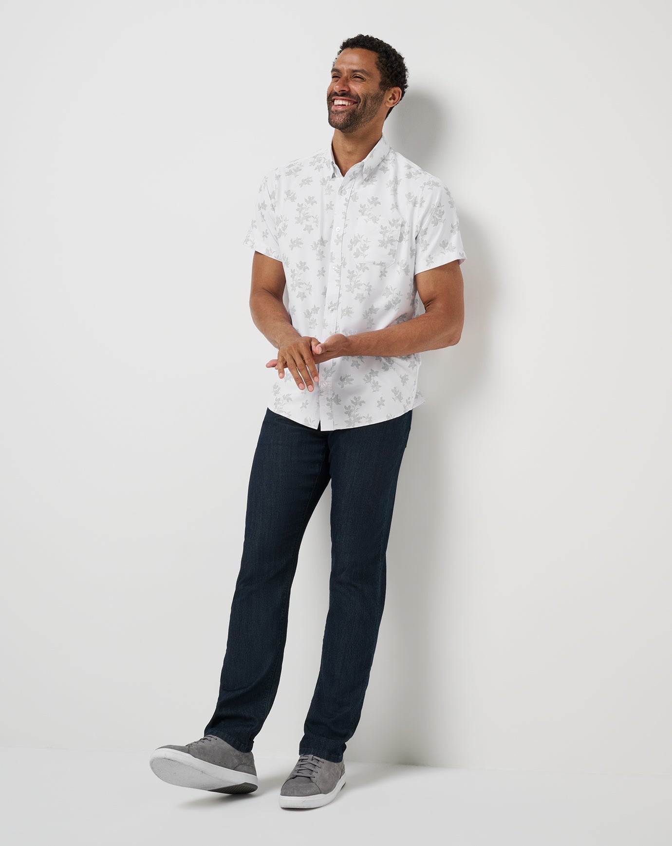 Mist On The Lake Button-Up