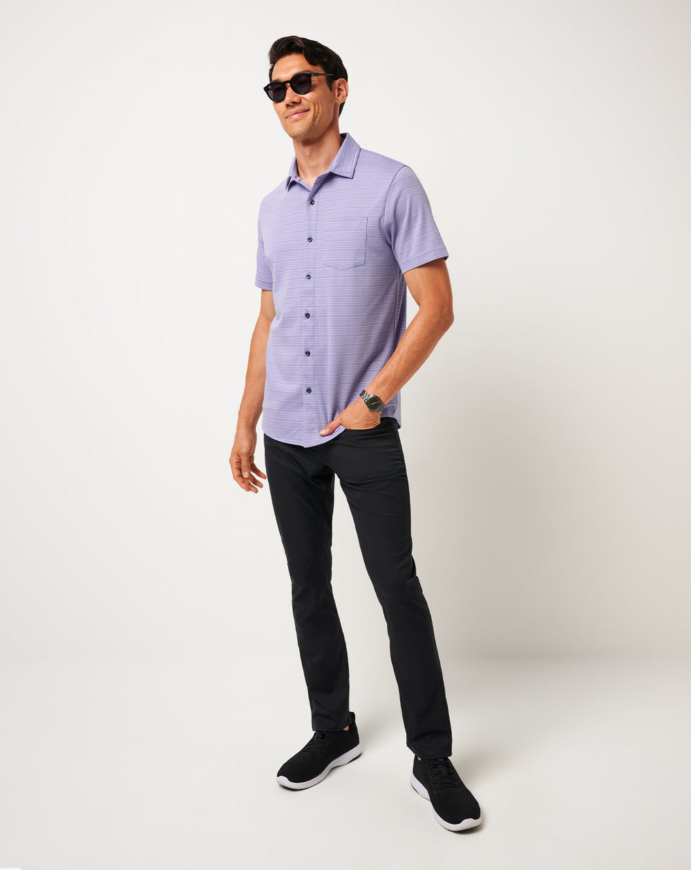 Knit Trip To The City Button-Up