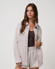 Cloud Coastal Quilted Shacket