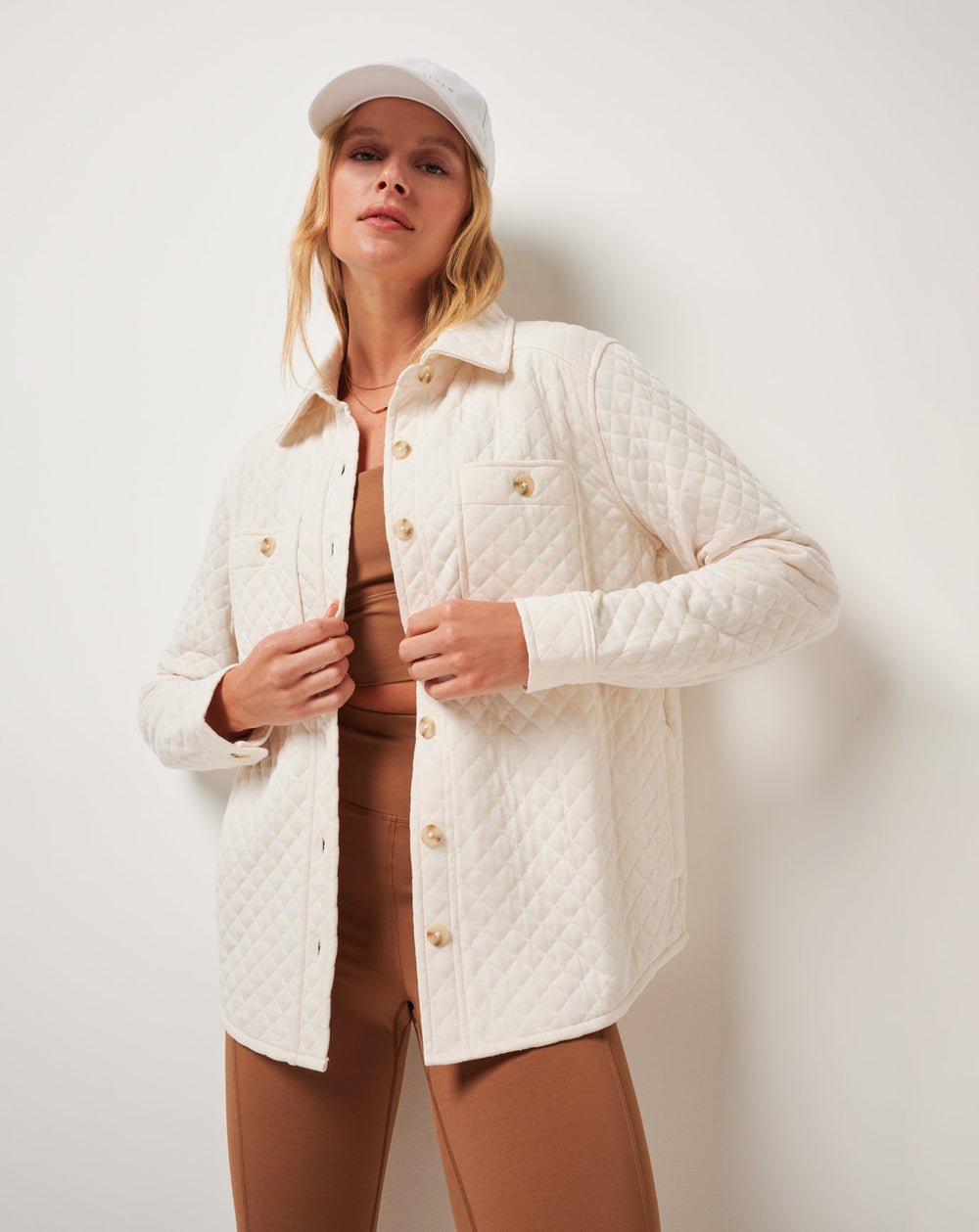 Diamond Quilted Shacket