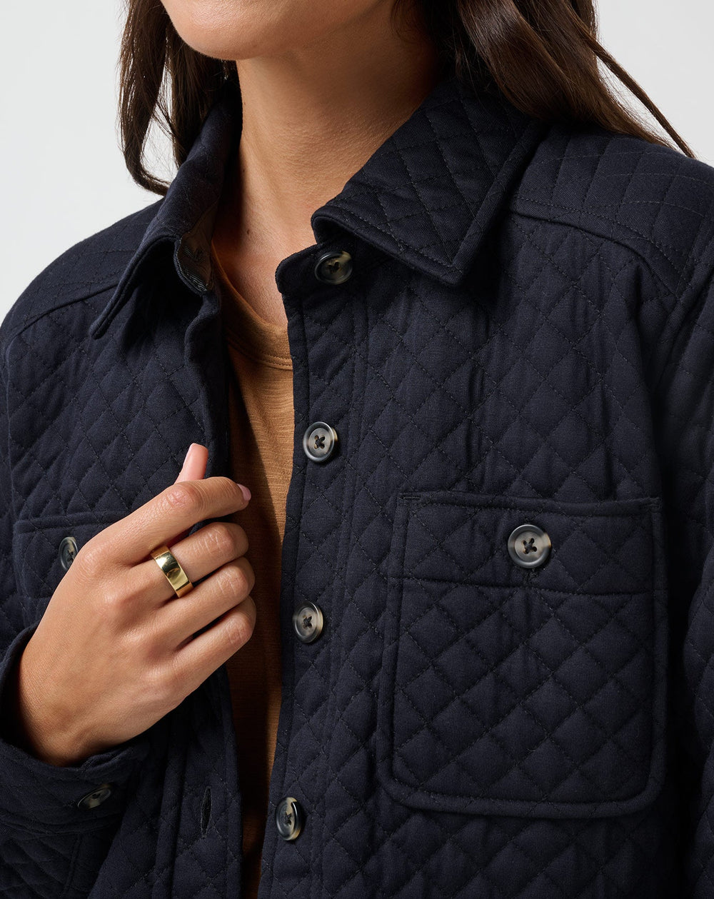 Diamond Quilted Shacket