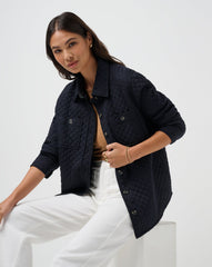 Diamond Quilted Shacket