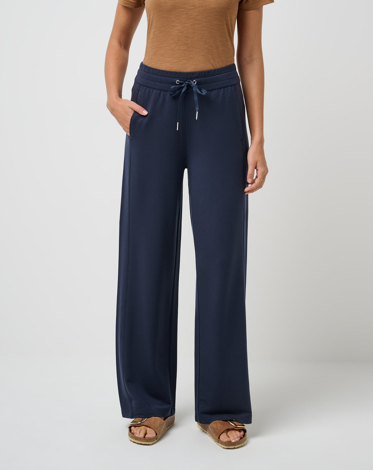 Cloud Terry Wide Leg Pant