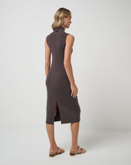 Cloud Rib Mock Neck Dress