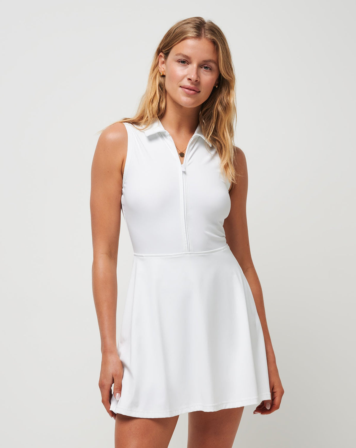Moveknit Sleeveless Polo Dress